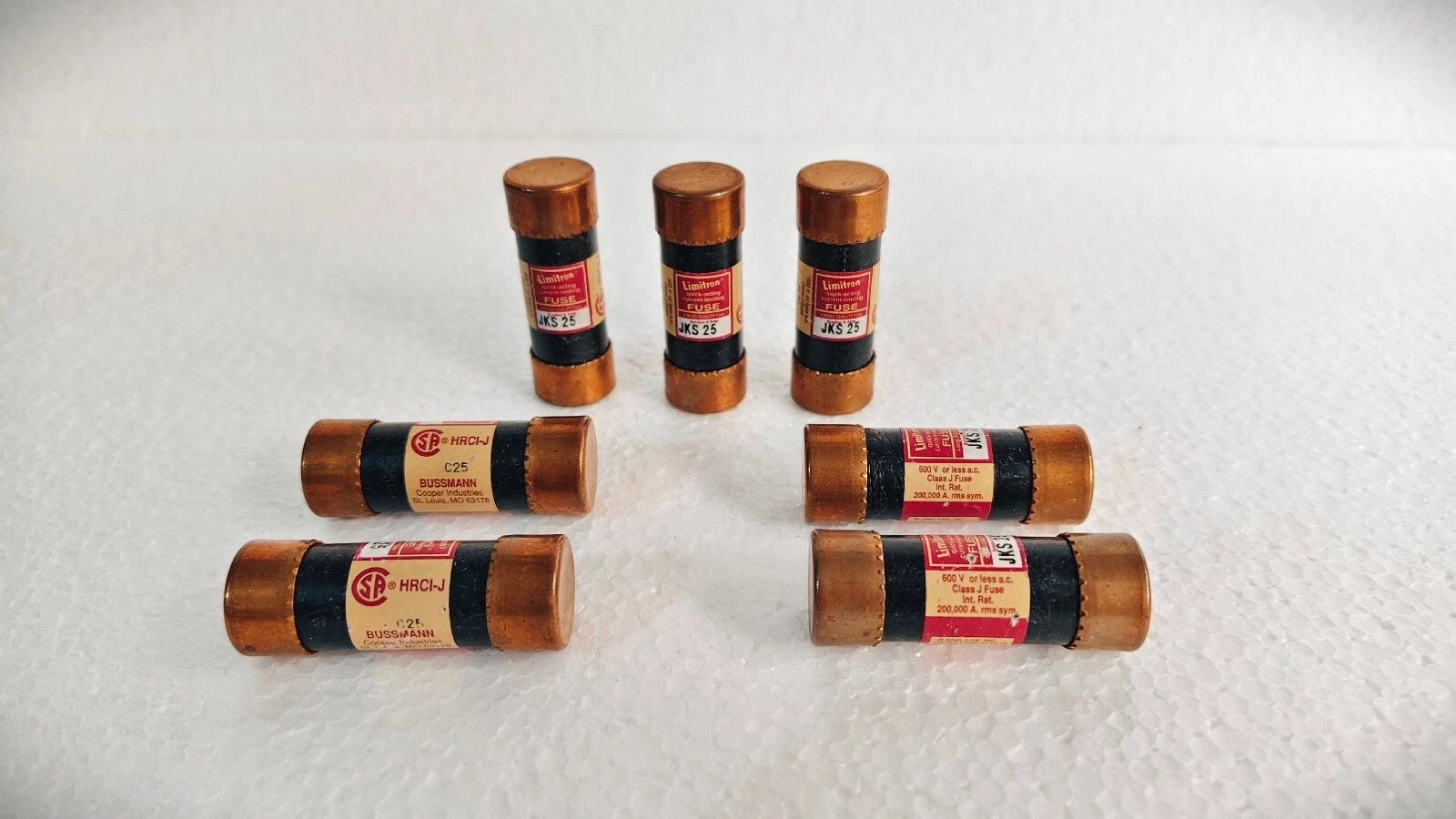 Limitron jks 25 / JKS 25 Quick Acting Current Limiting Fuse Lot of 07 Pcs